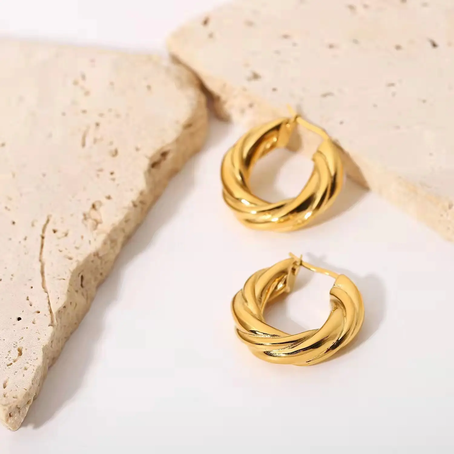 Braided Croissant Hoops