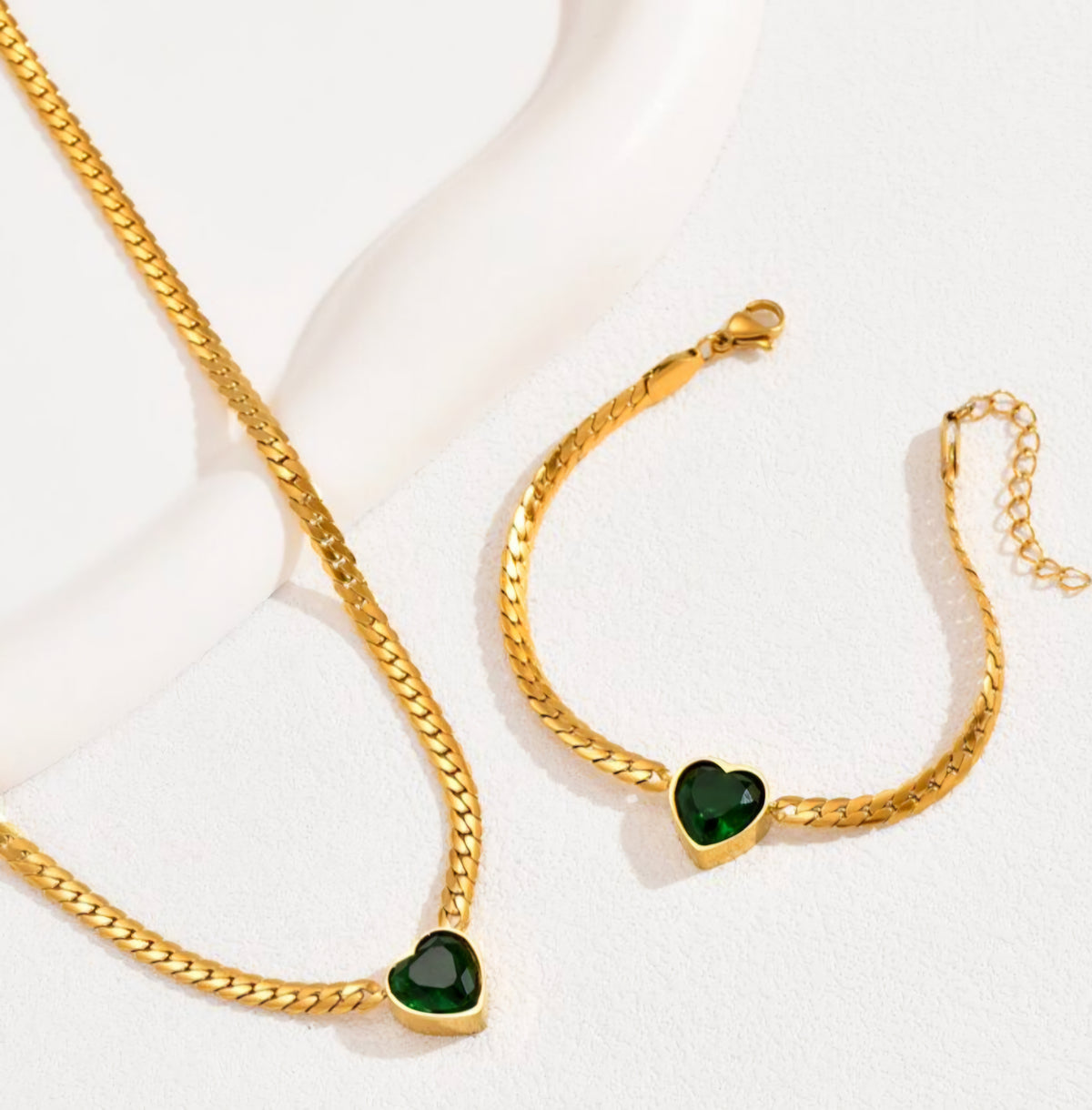 Timant Heart Set Viper's heart luxe set – TISA