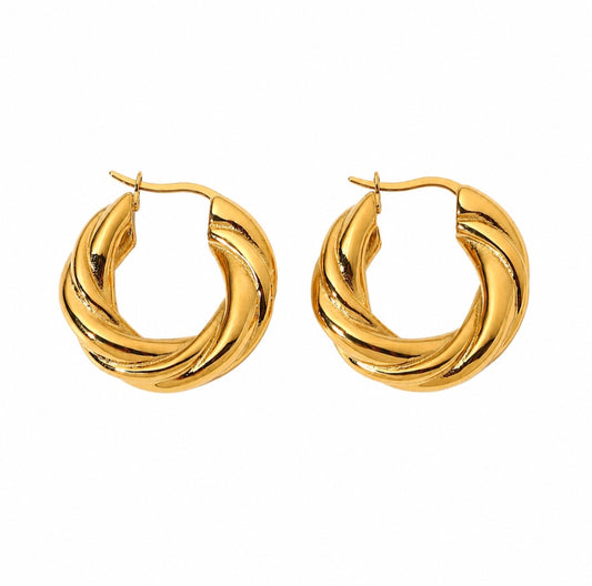 Braided Croissant Hoops