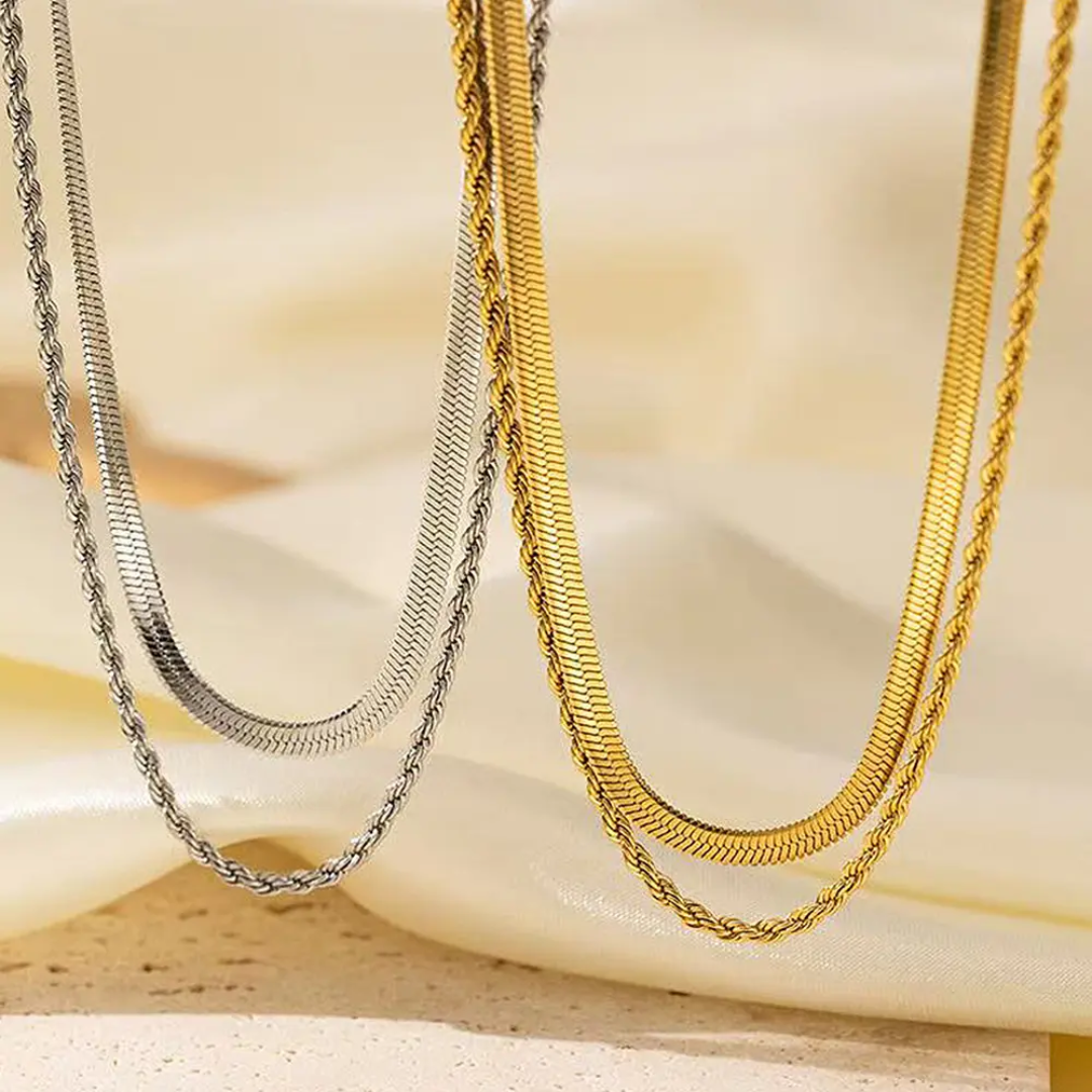 Double Layer Chain Necklace