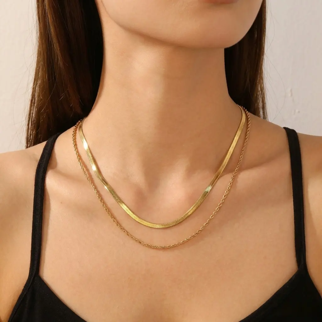 Double Layer Chain Necklace