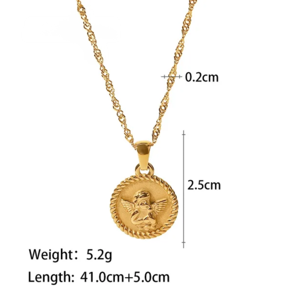 Guardian Angel Pendant Necklace