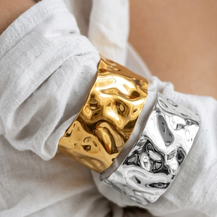 Hammered Cuff Bangle