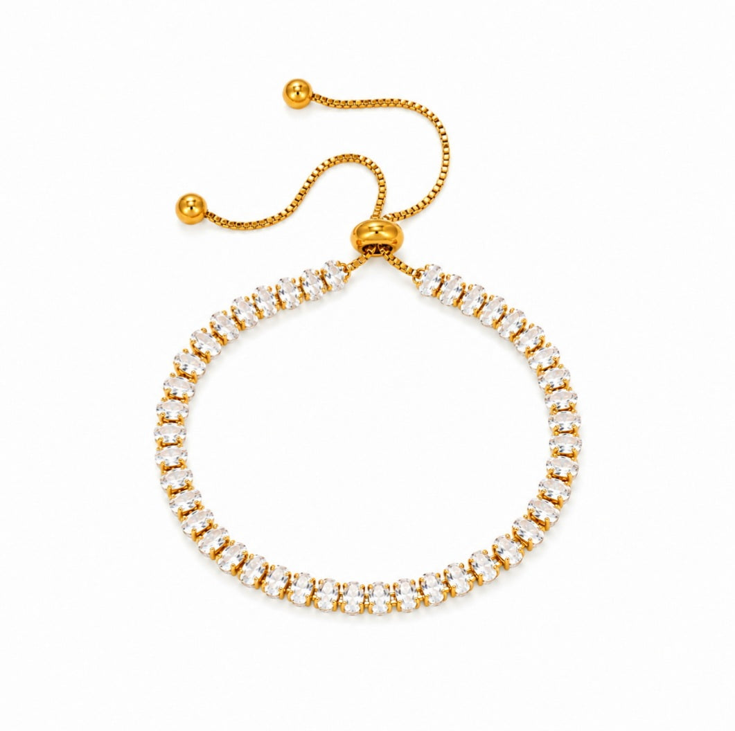 Oval-Cut Tennis Bracelet