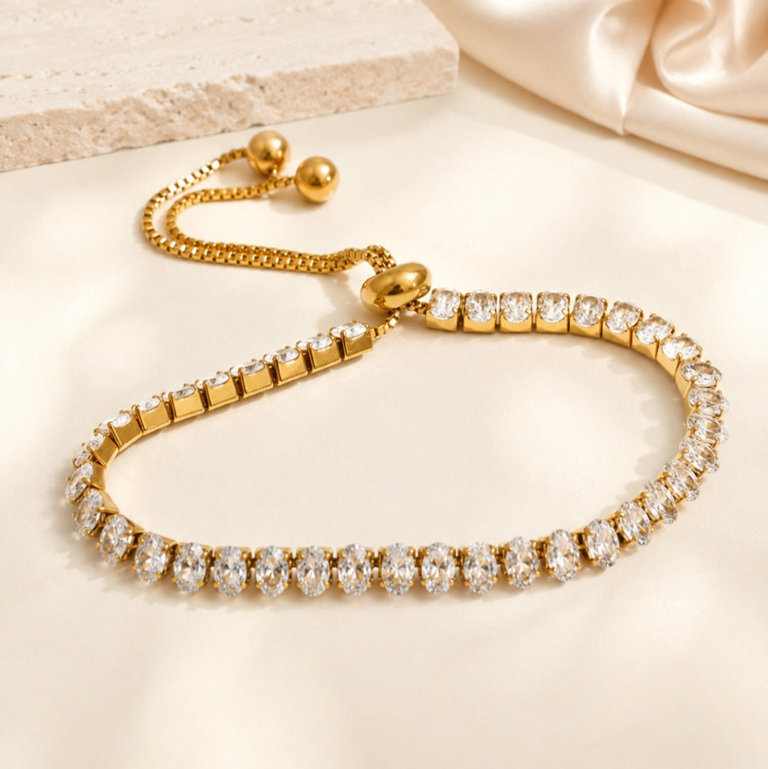 Oval-Cut Tennis Bracelet