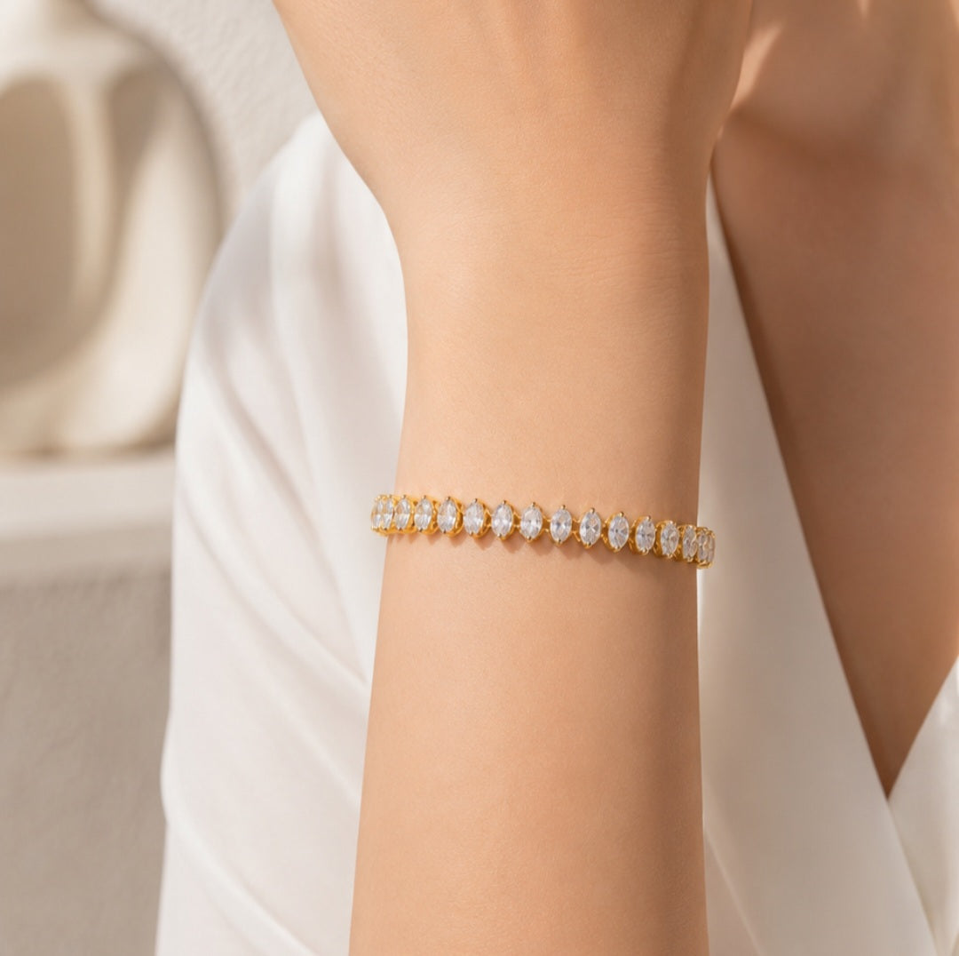 Oval-Cut Tennis Bracelet