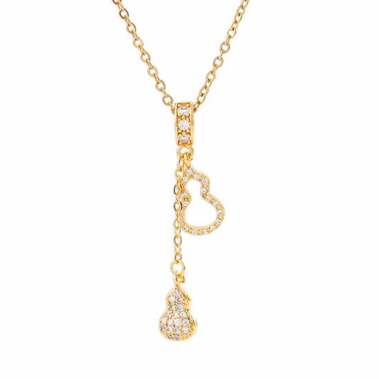 Guitar zircon pendant necklace