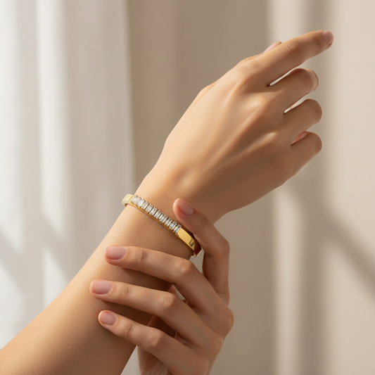 Twilight diamond bangle