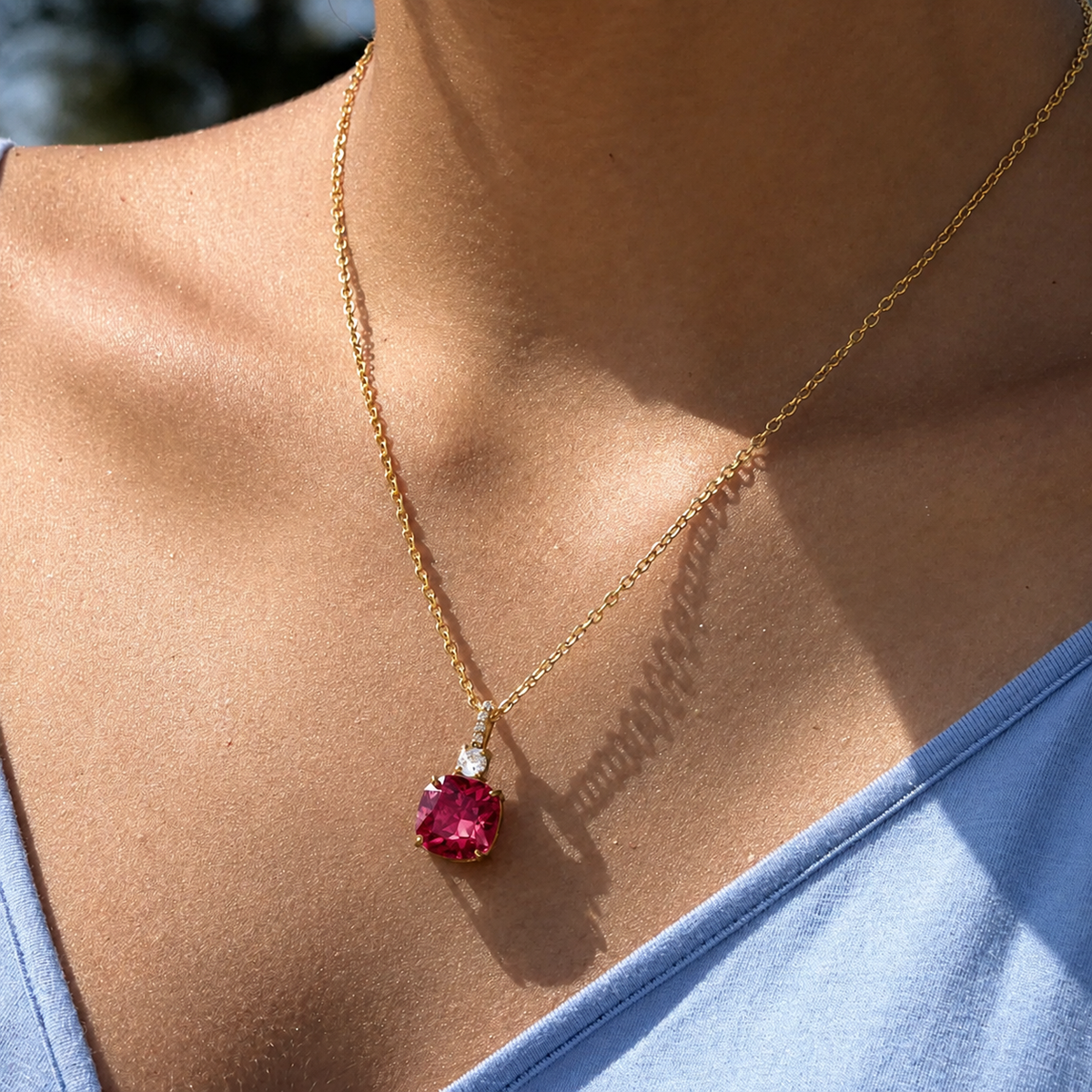 Radiance Solitaire Pendant Necklace