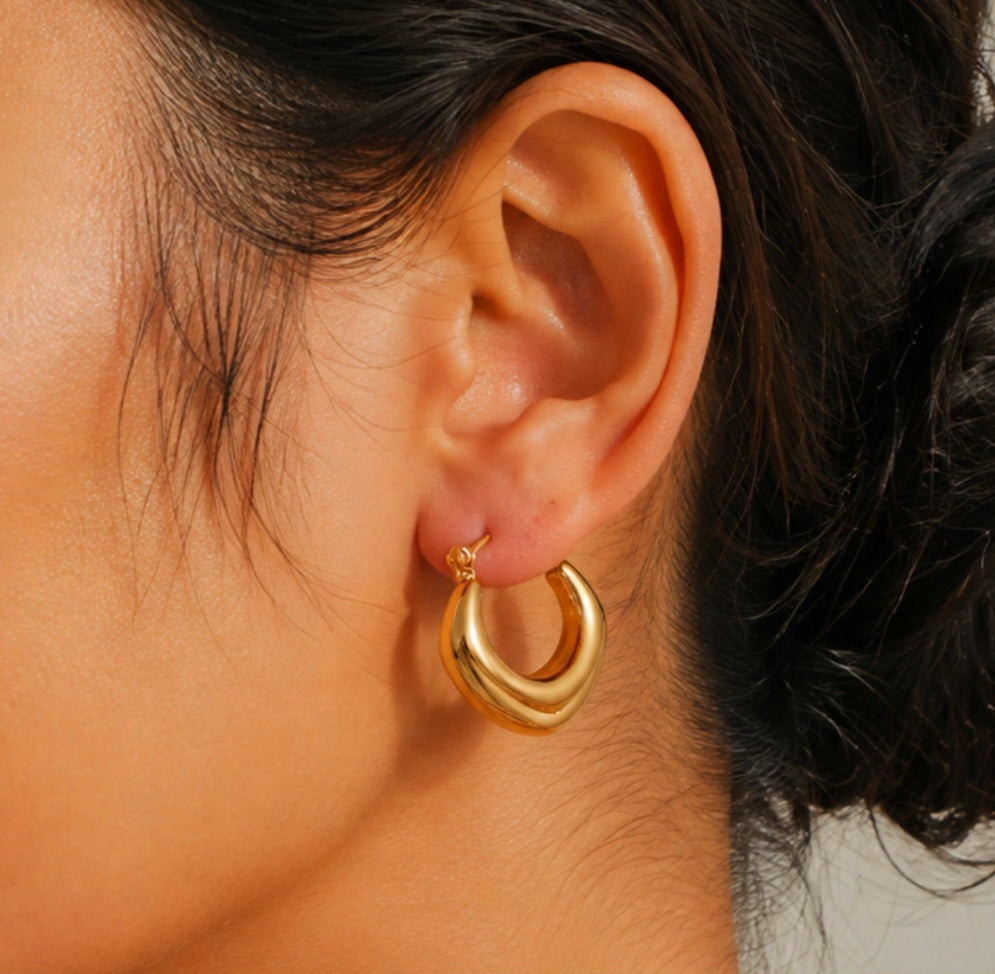 Squared Chunky Hoops