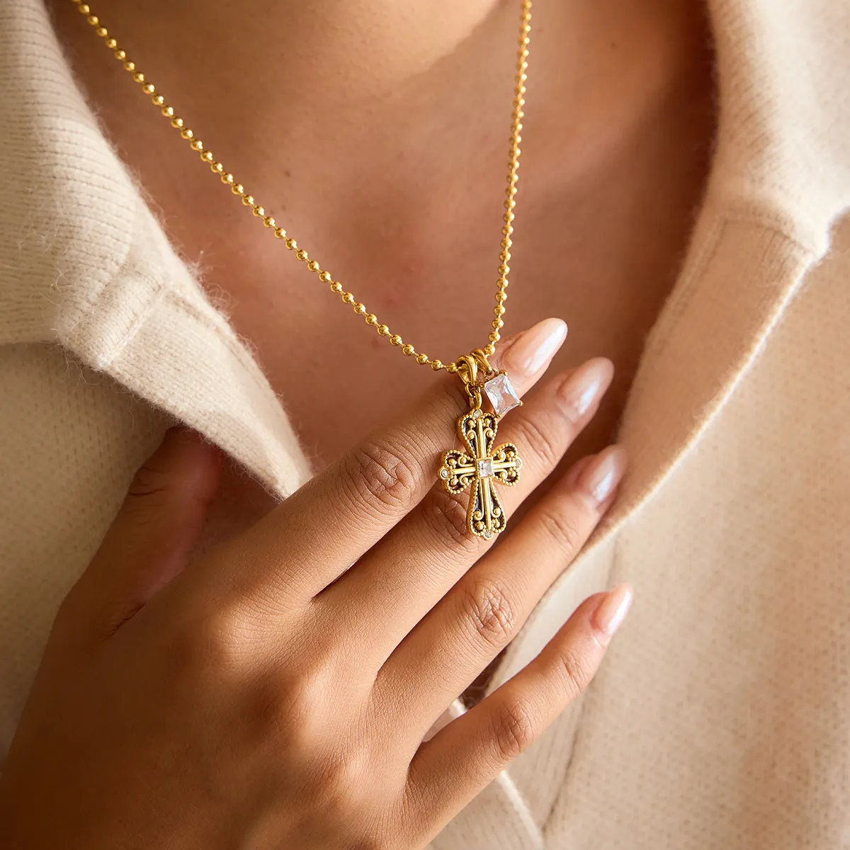 Holy Cross Pendant Necklace
