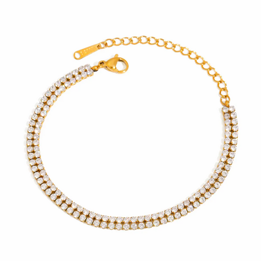 Double Row Tennis Bracelet