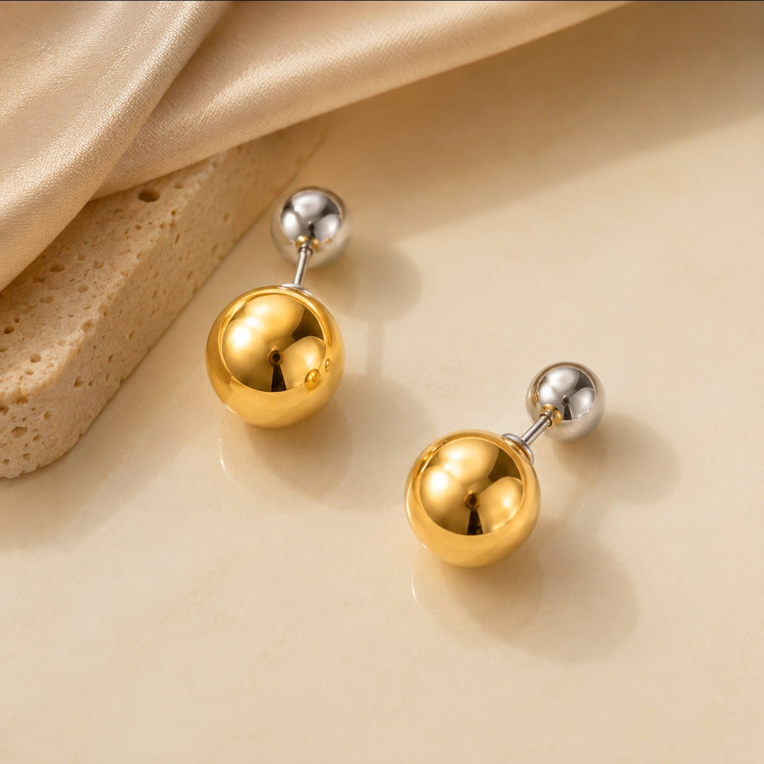 Dual Tone Sphere Studs