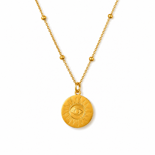 Round Evil Eye Necklace