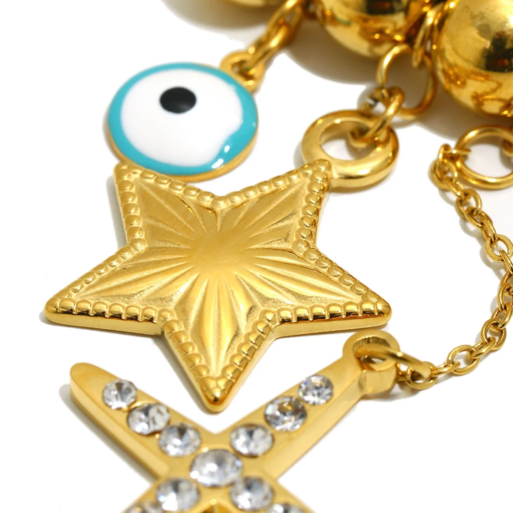 Star Evil Eye Brooch