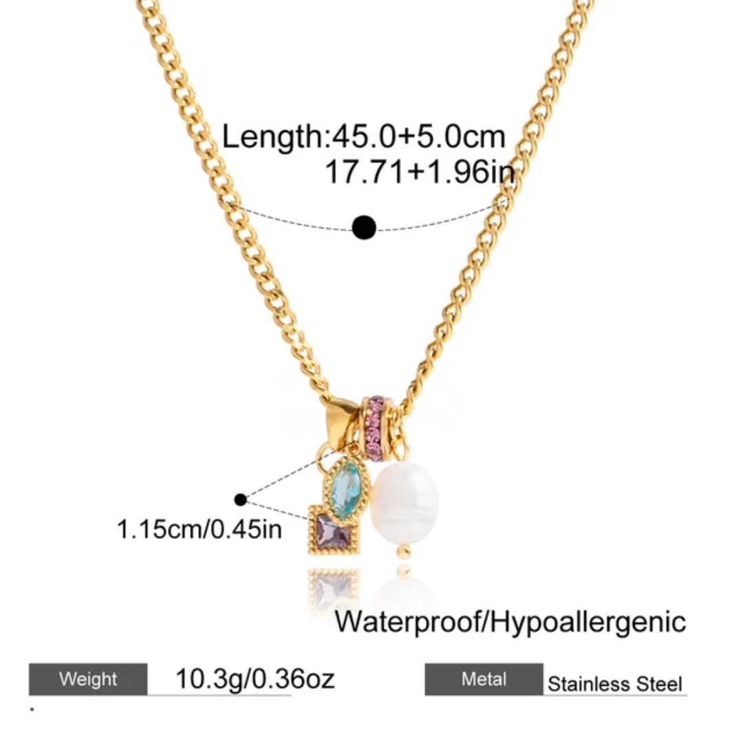 Mosaic Charm Necklace