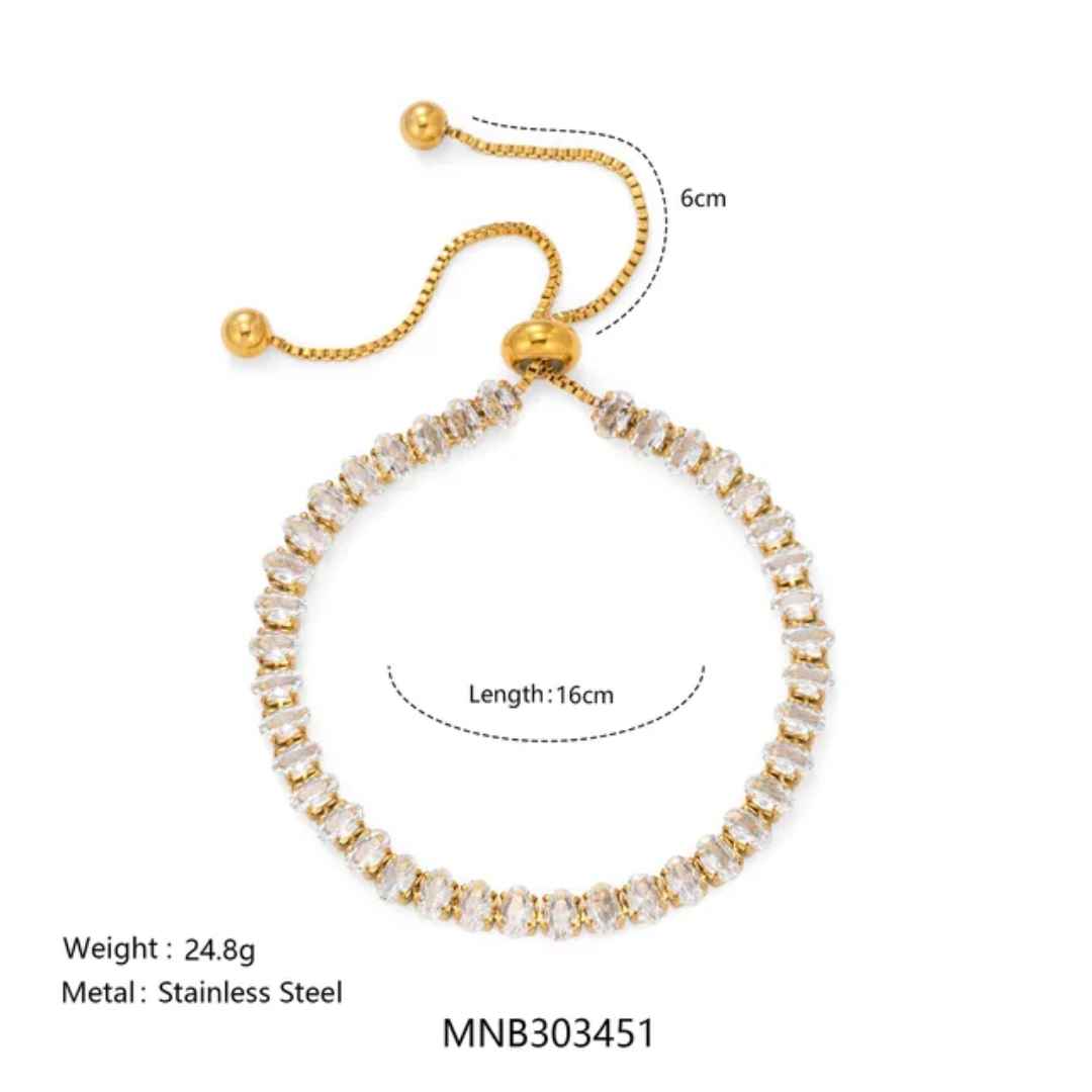 Oval-Cut Tennis Bracelet