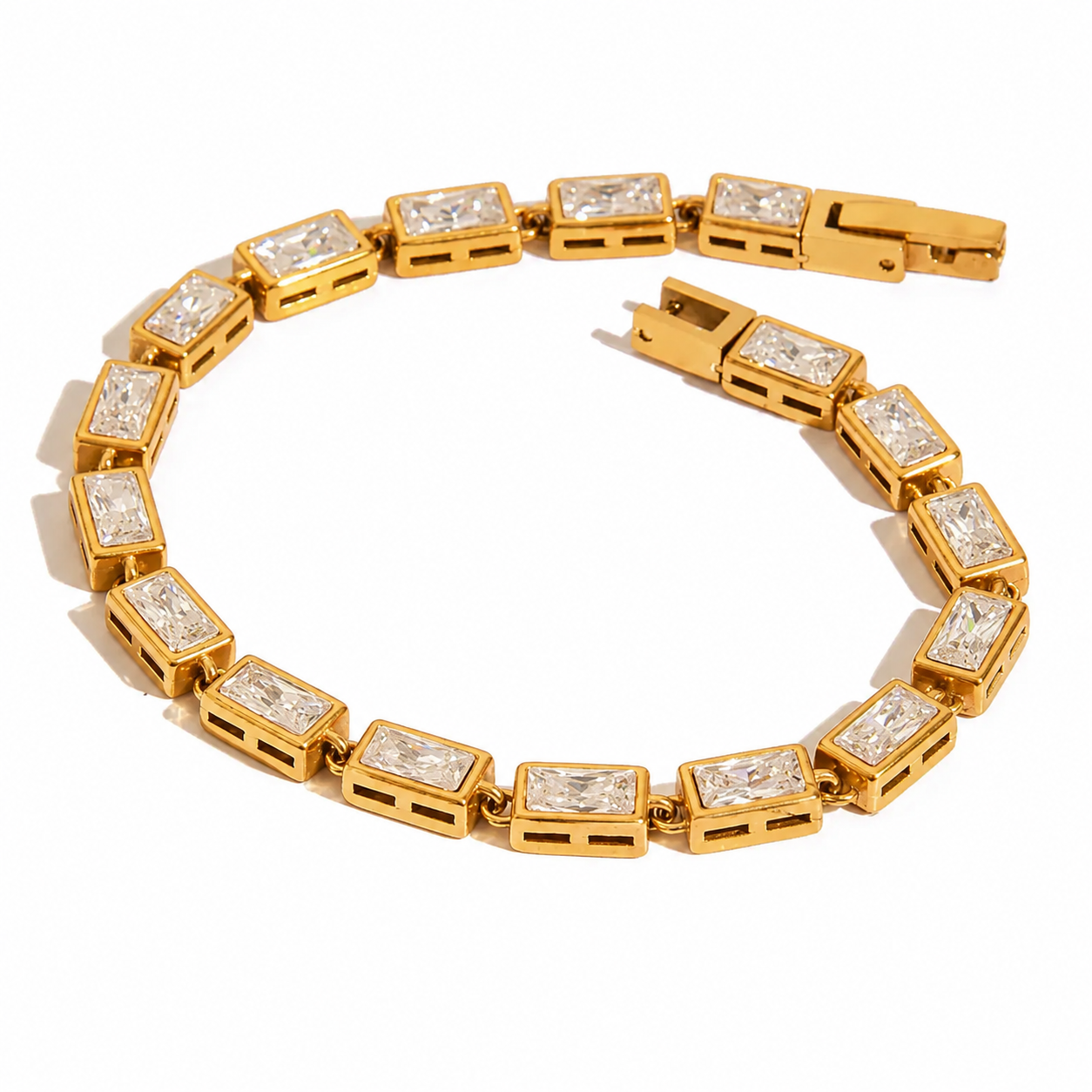 Rectangular Tennis Bracelet