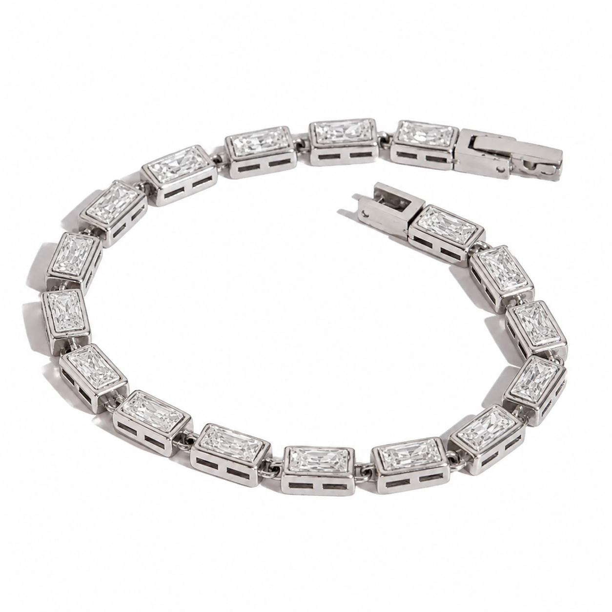 Rectangular Tennis Bracelet