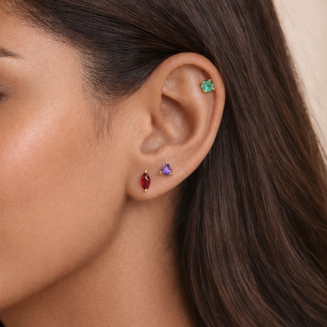 Birthstone Zircon Studs