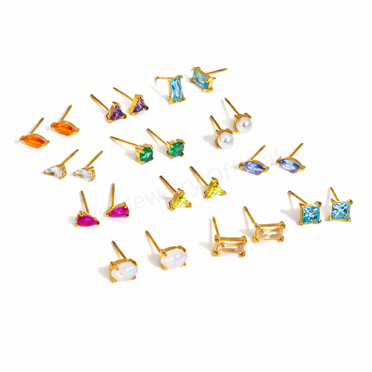 Birthstone Zircon Studs