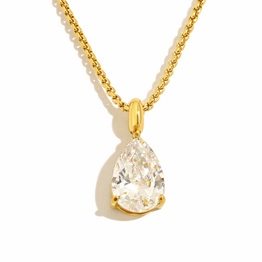 Teardrop Solitaire Necklace