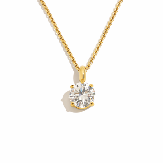 Classic Solitaire Necklace