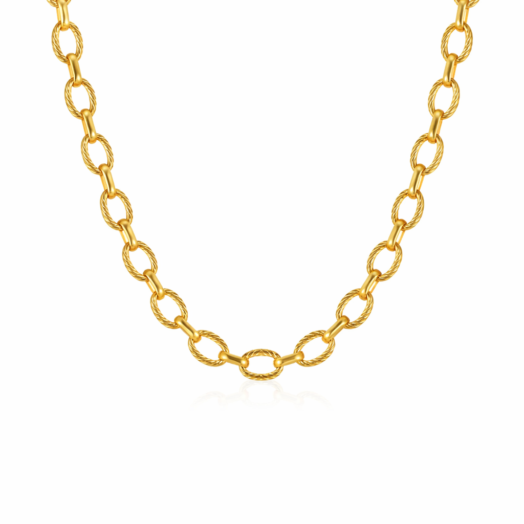 Oval Link Gold Chain