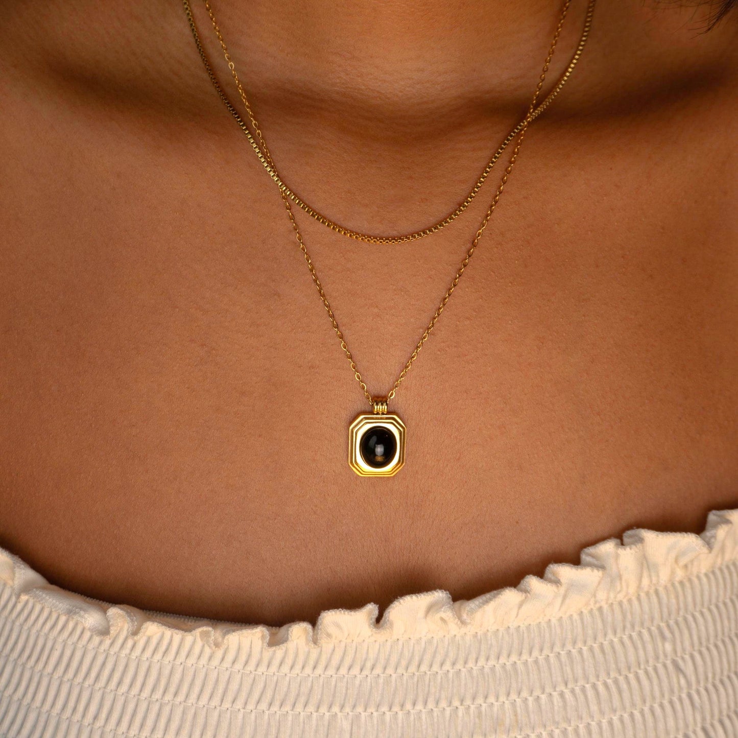 Black onyx jewelry set
