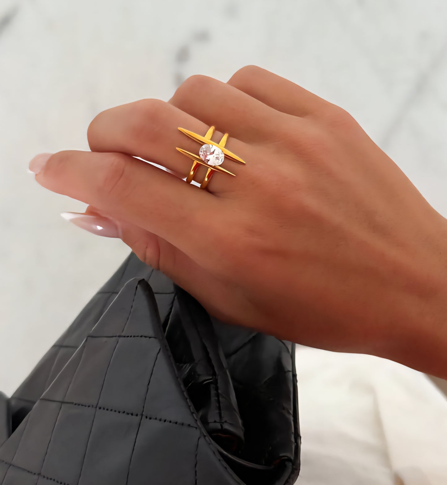 Parallel Dream Solitaire Ring