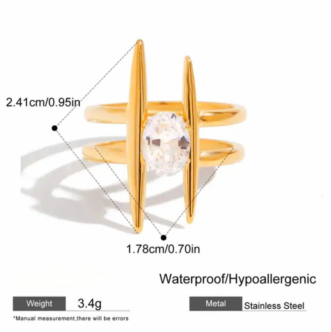 Parallel Dream Solitaire Ring
