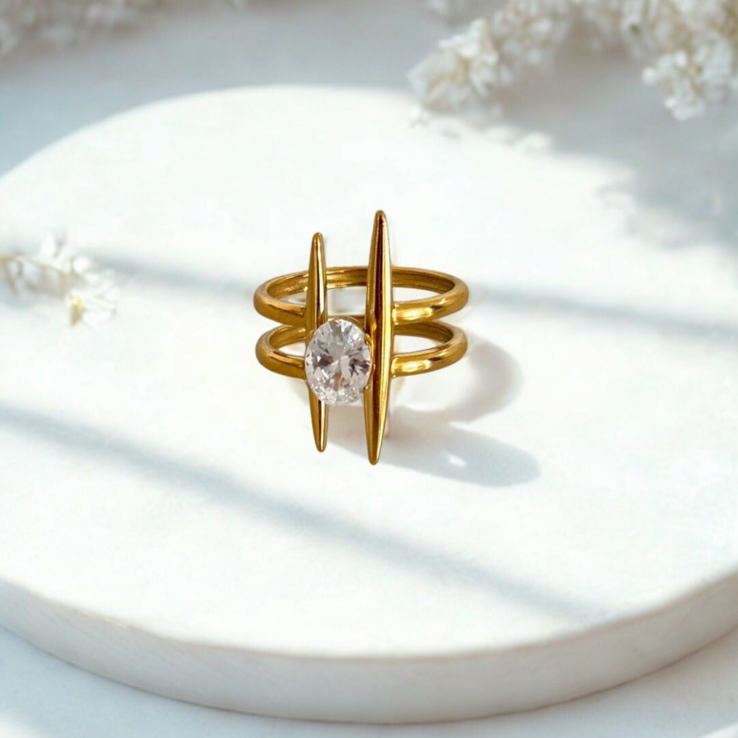 Parallel Dream Solitaire Ring